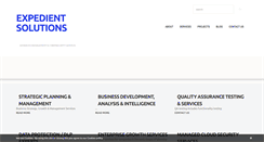 Desktop Screenshot of expedientsolutions.com