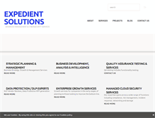 Tablet Screenshot of expedientsolutions.com